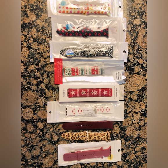 Gently used Apple Watch silicone bands. - Picture 1 of 10